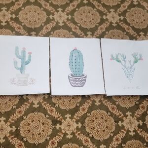 Cactus Art Prints Set of 3